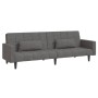 Sofá cama de 2 plazas con dos almohadas tela gris claro de vidaXL, Sofás - Ref: Foro24-337489, Precio: 250,22 €, Descuento: %