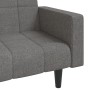 Sofá cama de 2 plazas con dos almohadas tela gris claro de vidaXL, Sofás - Ref: Foro24-337489, Precio: 250,22 €, Descuento: %