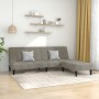 2-Sitzer-Schlafsofa mit Fußstütze aus hellgrauem Samt von vidaXL, Sofas - Ref: Foro24-3080686, Preis: 270,88 €, Rabatt: %