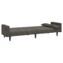 Sofá cama de 2 plazas con dos almohadas terciopelo gris oscuro de vidaXL, Sofás - Ref: Foro24-337514, Precio: 206,24 €, Descu...