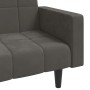 Sofá cama de 2 plazas con dos almohadas terciopelo gris oscuro de vidaXL, Sofás - Ref: Foro24-337514, Precio: 206,24 €, Descu...