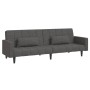 2-seater sofa bed with two pillows in dark gray fabric by vidaXL, Sofas - Ref: Foro24-337490, Price: 250,22 €, Discount: %