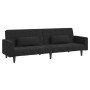 2-seater sofa bed with two black velvet pillows by vidaXL, Sofas - Ref: Foro24-337519, Price: 263,43 €, Discount: %