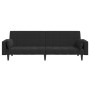 2-seater sofa bed with two black velvet pillows by vidaXL, Sofas - Ref: Foro24-337519, Price: 263,43 €, Discount: %