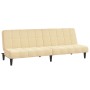 Cream velvet 2-seater sofa bed by vidaXL, Sofas - Ref: Foro24-337511, Price: 168,99 €, Discount: %