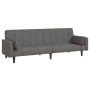 2-Sitzer-Schlafsofa mit 2 Kissen und Fußstütze aus hellgrauem Stoff von vidaXL, Sofas - Ref: Foro24-3080673, Preis: 335,12 €,...