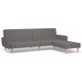 2-Sitzer-Schlafsofa mit Fußstütze aus hellgrauem Stoff von vidaXL, Sofas - Ref: Foro24-3080707, Preis: 298,71 €, Rabatt: %