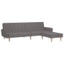 2-Sitzer-Schlafsofa mit Fußstütze aus hellgrauem Stoff von vidaXL, Sofas - Ref: Foro24-3080707, Preis: 298,71 €, Rabatt: %