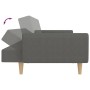 2-Sitzer-Schlafsofa mit Fußstütze aus hellgrauem Stoff von vidaXL, Sofas - Ref: Foro24-3080707, Preis: 298,71 €, Rabatt: %