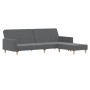 2-Sitzer-Schlafsofa mit Fußstütze aus hellgrauem Stoff von vidaXL, Sofas - Ref: Foro24-3080477, Preis: 258,95 €, Rabatt: %