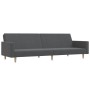 2-Sitzer-Schlafsofa mit Fußstütze aus hellgrauem Stoff von vidaXL, Sofas - Ref: Foro24-3080477, Preis: 258,95 €, Rabatt: %