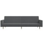 2-seater sofa bed with footrest in light gray fabric by vidaXL, Sofas - Ref: Foro24-3080477, Price: 258,95 €, Discount: %