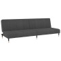 Dark gray velvet 2-seater sofa bed by vidaXL, Sofas - Ref: Foro24-337572, Price: 203,99 €, Discount: %