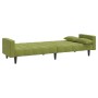 2-Sitzer-Schlafsofa mit zwei hellgrünen Samtkissen von vidaXL, Sofas - Ref: Foro24-337516, Preis: 236,12 €, Rabatt: %