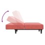 2-Sitzer-Schlafsofa mit Fußstütze aus rosa Samt von vidaXL, Sofas - Ref: Foro24-3080494, Preis: 232,67 €, Rabatt: %