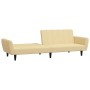 Cremefarbenes 2-Sitzer-Schlafsofa aus Samt von vidaXL, Sofas - Ref: Foro24-337545, Preis: 220,00 €, Rabatt: %