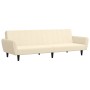 2-seater sofa bed with cream velvet footrest by vidaXL, Sofas - Ref: Foro24-3080729, Price: 284,53 €, Discount: %