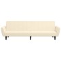 2-seater sofa bed with cream velvet footrest by vidaXL, Sofas - Ref: Foro24-3080729, Price: 284,53 €, Discount: %