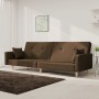 2-Sitzer-Schlafsofa mit zwei braunen Stoffkissen von vidaXL, Sofas - Ref: Foro24-337324, Preis: 183,90 €, Rabatt: %