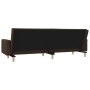 2-Sitzer-Schlafsofa mit zwei braunen Stoffkissen von vidaXL, Sofas - Ref: Foro24-337324, Preis: 183,99 €, Rabatt: %