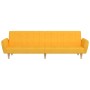 2 seater yellow fabric sofa bed by vidaXL, Sofas - Ref: Foro24-337531, Price: 179,99 €, Discount: %