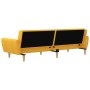 2 seater yellow fabric sofa bed by vidaXL, Sofas - Ref: Foro24-337531, Price: 179,99 €, Discount: %