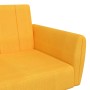 Sofá cama de 2 plazas tela amarillo de vidaXL, Sofás - Ref: Foro24-337531, Precio: 179,44 €, Descuento: %