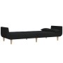 Sofá cama de 2 plazas con dos almohadas tela negro de vidaXL, Sofás - Ref: Foro24-337560, Precio: 253,99 €, Descuento: %