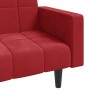 2-Sitzer-Schlafsofa mit zwei roten Samtkissen von vidaXL, Sofas - Ref: Foro24-337518, Preis: 215,40 €, Rabatt: %