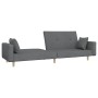 Sofá cama de 2 plazas con dos almohadas tela gris claro de vidaXL, Sofás - Ref: Foro24-337320, Precio: 226,99 €, Descuento: %