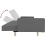 2-seater sofa bed with two pillows in light gray fabric by vidaXL, Sofas - Ref: Foro24-337320, Price: 226,88 €, Discount: %