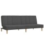 2-Sitzer-Schlafsofa mit Hocker aus dunkelgrauem Stoff von vidaXL, Sofas - Ref: Foro24-3080731, Preis: 270,39 €, Rabatt: %