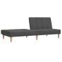 2-Sitzer-Schlafsofa mit Hocker aus dunkelgrauem Stoff von vidaXL, Sofas - Ref: Foro24-3080731, Preis: 270,39 €, Rabatt: %