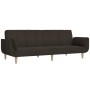 Sofá cama de 2 plazas con dos almohadas tela marrón oscuro de vidaXL, Sofás - Ref: Foro24-337563, Precio: 189,64 €, Descuento: %