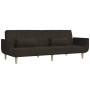 Sofá cama de 2 plazas con dos almohadas tela marrón oscuro de vidaXL, Sofás - Ref: Foro24-337563, Precio: 189,64 €, Descuento: %