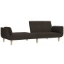 Sofá cama de 2 plazas con dos almohadas tela marrón oscuro de vidaXL, Sofás - Ref: Foro24-337563, Precio: 189,64 €, Descuento: %