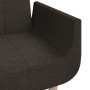 2-seater sofa bed with two pillows in dark brown fabric by vidaXL, Sofas - Ref: Foro24-337563, Price: 189,64 €, Discount: %