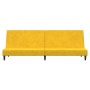 2-seater sofa bed with yellow velvet footrest by vidaXL, Sofas - Ref: Foro24-3080497, Price: 258,99 €, Discount: %