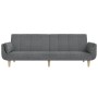 2-Sitzer-Schlafsofa mit Fußstütze und zwei hellgrauen Stoffkissen von vidaXL, Sofas - Ref: Foro24-3081773, Preis: 312,99 €, R...