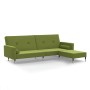 2-Sitzer-Schlafsofa mit Fußstütze aus hellgrünem Samt von vidaXL, Sofas - Ref: Foro24-3080527, Preis: 266,28 €, Rabatt: %