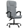 Silla de oficina reclinable de tela gris claro de vidaXL, Sillas de oficina - Ref: Foro24-349617, Precio: 92,99 €, Descuento: %