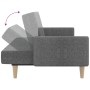 2 seater sofa bed light gray fabric by vidaXL, Sofas - Ref: Foro24-337355, Price: 213,99 €, Discount: %