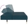 2-Sitzer-Schlafsofa mit Fußstütze aus blauem Samt von vidaXL, Sofas - Ref: Foro24-3081785, Preis: 300,30 €, Rabatt: %