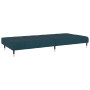 2-Sitzer-Schlafsofa mit Fußstütze aus blauem Samt von vidaXL, Sofas - Ref: Foro24-3081785, Preis: 300,30 €, Rabatt: %