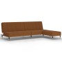 2-seater sofa bed with brown velvet footrest by vidaXL, Sofas - Ref: Foro24-3081794, Price: 252,99 €, Discount: %