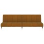 2-seater sofa bed with brown velvet footrest by vidaXL, Sofas - Ref: Foro24-3081794, Price: 252,99 €, Discount: %