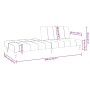 2-Sitzer-Schlafsofa mit Fußstütze aus braunem Samt von vidaXL, Sofas - Ref: Foro24-3081794, Preis: 252,36 €, Rabatt: %