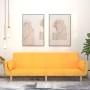 2-seater sofa bed with two yellow fabric pillows by vidaXL, Sofas - Ref: Foro24-337566, Price: 226,99 €, Discount: %