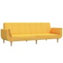 2-seater sofa bed with two yellow fabric pillows by vidaXL, Sofas - Ref: Foro24-337566, Price: 226,99 €, Discount: %