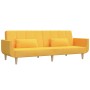 2-seater sofa bed with two yellow fabric pillows by vidaXL, Sofas - Ref: Foro24-337566, Price: 226,99 €, Discount: %